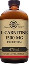 Solgar L-Carnitine 1500 mg Líquido, 16 onças. - Natural sabor limão - Saúde do coração - Suporta energia, metabolismo, Exercise Endurance & Recuperação - Não-GMO, Vegan, Gluten & Dairy Free - Sobre 31 Servings