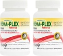 NaturesPlus Hema-Plex Iron - 60 comprimidos de liberação lenta, pacote de 2 - Saúde total do sangue - 85 mg de ferro quelatado - com vitamina C & Bioflavonóides - Não OGM, Vegetariano e Glúten Livre - 120 Total Servimentos