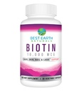 Melhor Terra Naturals Biotin 10.000mcg - Suplemento Vitamina Biotin de força extra para apoiar o crescimento do cabelo, unhas fortes, pestanas de olhos longos e pele saudável