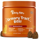 Zesty Paws Cranberry Urinary Tract Bites para gatos - Rim & Urinary Tract Health - Mastigação suave com D-Mannose, Vitamina B6 & L-Arginina - Imune & Gut Support - Bacon - 60 Contagem