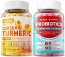 Açúcar livre de curcumina cúrmica chicletes preenchidos + açúcar livre de probióticos chicletes
