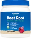 Nutricost beterraba orgânica raiz em pó 1 LB - Vegan, Superfood, certificado USDA Organic