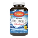 Carlson Labs Wild Caught Elite Omega-3, 1600mg, Omega 3s, Gels macios, 90 contagem