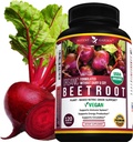 Potente jardim beterraba orgânica raiz 1350 mg com pimenta preta – 120 comprimidos Vegan