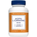 A vitamina Shoppe Acetil-L-Carnitina 500mg – Suporta função de cérebro saudável e memória, Promove a produção de energia – CarnipureTM oferece forma mais pura de L-Carnitina (240 cápsulas)