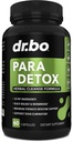 DR. BO para Cleanse Human Detox Guard - Comprimidos intestinais Suporte para Humanos - Pro Gut Health Intestine Supplement Stomach for Adults - Herbal Wormwood Black Walnut Complex & Craves - 60 Cápsulas