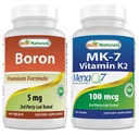 Boro 5 mg & MK-7 Vitamina K2 100 mcg