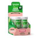 Incrivel Grass Eletrolyte Tablets, Fizzy Greens água saborosa Tablet com vitaminas, Hydrate Morango limonada, 10 Conde (Pacote de 6) (Pacote de Maio Vary)