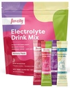 FlavCity Electrolytes Drink Mix, Variety Pack, 28 pacotes de vara on-the-go - pacotes de pó de eletrólitos saudáveis feitos com fruta real - Keto Powdered Drink with No Added Sugar, Gluten-Free
