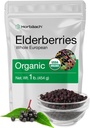 Horbäach Elderberries Secado Orgânico 1 lb Bolsa em massa □ Toda a Europa Não-GMO, Gluten Free □ Sambucus Nigra