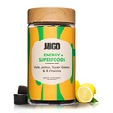JUGO Energy + SUPERFOODS Vitamina B12 Gummies with Kale & Super Greens □ 40 Count Caffeine-Free Energy Gummies □ Baseada em plantas, Gelatina-Free, Non-GMO, Made in USA