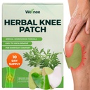 Wellnee Original Herbal Knee Patch - Wellknee Plaster para apoio do joelho e dor muscular - força máxima para um alívio temporário - adesivos de calor feitos com ervas naturais para bem-estar (10 Pads)