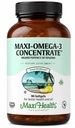 Maxi Saúde Omega 3 Suplemento - Omega-3 Concentrado de óleo de peixe - Fonte de maior potência de EPA / DHA ácidos gordos - coração, cérebro e saúde conjunta - Kosher certificado Wild Caught Fish - 90 Vegetarian Softgels