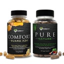 KaraMD Pure Nature & Comfort Guard Bundle □ Alimentos inteiros Verdes, Frutas e vegetais Suplemento + Apoio ao movimento □ Não-GMO, Vegan, Sem glúten (30 Servings each)