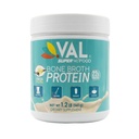VAL Bone Broth Protein Powder – 22g Protein, 12g Colágeno, MCT & Pea Protein – Gut, Skin & Joint Support – Paleo Friendly, Gluten Free – Chicken Flavor, 16 Servings