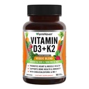 Cápsulas FarmHaven Vitamina D3 K2 - 5000 UI D3 e 100 mcg K2 - Colecalciferol MK7 com Mistura de Frutas Vegetais - Suplemento Vitamina D K2 para Sistema Imune e Saúde do Coração - Vegetariano, Não-GMO, 90 Caps