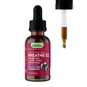 Essenciais animais Respire EZ para cães e gatos - Pet Suplemento de suporte respiratório, Respiração clara e fácil, Respiração saudável, Fórmula de ervas - 2 Fl Oz