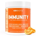 GOBIOTIX Vitamina C - Imune Defense Support Supplement - Immunity Powder Wellness Booster - Vegan Superfood - Elderberry, Açafrão, B12 Suplemento Vitamina, Não-GMO e Açúcar Livre ( Laranja)
