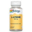 SOLARAY L Lysina 500 mg Cápsulas - Free-Form Essential Amino Acids Supplement - Suporte de Bem-Estar Poderoso com L-Lysine Amino Acid - Lab Verificado, Garantia de 60 dias, 60 Servings, 60 VegCaps