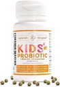 Crianças Vegan Probióticos, 60 Pérolas Minúsculas - Recuperação Antibiótica - Ajuda o suporte Imune infantil & Sistema digestivo - 15x mais eficaz do que chicletes - Açúcar livre, Fácil de engolir