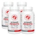 Silver Fern Marca Ultimate Probiótico 4-Pack – Probióticos para Mulheres e Homens – 8 bilhões UFC Esporos Gut suplemento de saúde – DNA verificado, Probiótico, prateleira-estável, alta sobrevivência – 240 Cápsulas