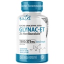 Nutri NAC Ethyl Ester + Glycine - Força Extra 375mg - NACET com Selênio - 80% Biodisponibilidade - N-Acetilcisteína - Suplemento Anti Envelhecimento, Impulsionar Glutationa - 60 Cápsulas - 3a Parte Testada