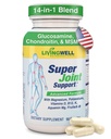 APOIO CONJUNTO SUPER: Glucosamina, Condroitina, HSH, Açafrão, Colágeno e FruiteX-B Suplemento Conjunto, Gestão Máxima da Dor, Saúde Óssea e Músculo, Flexibilidade e Mobilidade para Homens e Mulheres, 90 Cápsulas