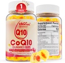 Sugar Free CoQ10 200mg chicletes preenchidos, 5X melhor absorção CoQ10 w/resveratrol, ácido alfa lipoico, Omega-3, vitamina E, C, coenzima Q10 para energia celular, coração, cérebro e antioxidante (1Pack)