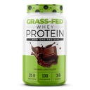 Nutrologia Feed Whey Protein Powder, Creamy Chocolate Flavor, Suporta recuperação muscular magra e desempenho, Frio Processed Grass Fed Whey e Amino Acid Powder, Shake, Mistura ou bolo, 28 Servings