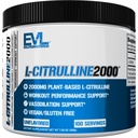 L-Citrulina2000 Óxido nítrico pré-treino em pó - pó de citrulina L de alta resistência para a força muscular aumentada e bombas intensas - impulsionador de óxido nítrico baseado em planta - sem sabor