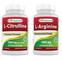 Melhores naturais L-Citrulina 2000mg & L-Arginina 1000 mg