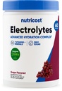 Nutricost Electrolyte Complex Powder (60 Servings, Grape) - Hydration Supplement Drink Mix com vitaminas e minerais