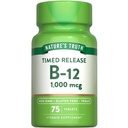 Nature's Truth Vitamina B12 1000 mcg • 75 comprimidos de liberação cronometrados • Vegan, Não-GMO & Suplemento sem glúten