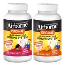 Airborne 1000mg Vitamina C comprimidos mastigáveis Citrus & muito Berry Flavor Bundle - Suplemento de suporte imunológico com zinco e vitaminas potentes antioxidantes A C & E, (2x116ct garrafas)*