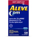 Aleve PM Sleep Aid Plus Pain Reliever Caplets, Naproxen Sódio & Difenidramina HCl, Nighttime, 120 Count