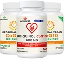 CoQ10 600mg Pacote 1PCS com 1000mg CoQ10 lipossomal Suplemento 2PCS