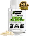 Herbolab Ginseng vermelho coreano fermentado 10:1 (13% ginsenosídeos) - Genuine Panax Ginseng da Coreia 6 Anos de Raízes - Tecnologia de Extração Patenteada