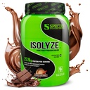 Espécie Nutrição Isolyze Whey Protein Powder, 100% Whey Isolate para a construção muscular, 27,5g Protein Per Scoop, No Sugar & Low Fat (Chocolate Milk, 22 Servings)