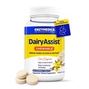 Enzimedica DairyAssist mastigable, 2-em-1 Enzimas Digestivas para Dairy, Lactose e Caseína Digestion, Fórmula de ação rápida para gás e alívio de bloating, 60 comprimidos mastigáveis