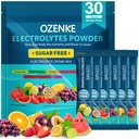 Eletrolíticos em pó, 30 Sticks Pacotes de hidratação Açúcar grátis, Electrolyte Drink Mix Travel Electrolyte Packets para hidratação rápida, 6 sabores