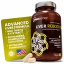 OmniBiotics Liver Cleanse Detox & Repair Suplemento – Cardo de leite, Raíz de dente-de-leão, Ácido Alfa Lipóico, Extrato de alcachofra, Schisandra, Silymarin – 60 Cápsulas Vegan