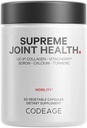 Codeage Supreme Joint Health, UC-II Cápsulas de Colágeno Tipo II, Cerejas Esportivas VitaCherry, Boron, Fructoborato de cálcio, Ácido Hialurônico, Açafrão, Bromelaína e Suplemento Boswellia, Não-GMO, 60 Contagem