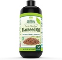 Herbal Secrets Organic Flaxseed Oil Supplement (Suplemento de óleo de semente de linho orgânico 16 Fl. Oz. (473 ml)