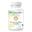 Dr Clark Store Turmeric & Black Pepper Extract – 710mg, 100 Cápsulas, Suporte Imune, Antioxidante, Suplemento Saúde Digestion para Adultos