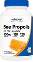Nutricost Bee Propolis Suplemento w/ 5% Flavonóides (500mg / 120 Cápsulas)