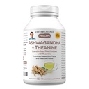 ANDREW LESSMAN Ashwagandha + Theanina 60 Cápsulas - Extrato padronizado. Promove relaxamento, foco e humor equilibrado. Cápsulas Fácil de Engolir Pequenas