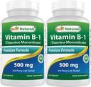 Best Naturals Vitamina B1 como Mononitrato de tiamina 500 mg Comprimidos (120 Contagem (Pacote de 2))