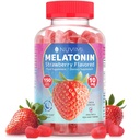 Gummies de melatonina - 10 mg Strawberry Flavored Suplemento alimentar dietético para ajudar a apoiar o sono - 150 Gummies Vegan