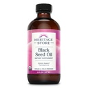 HERITAGE MANTIR Black Seed Oil, Orgânico, Frio Pressionado Nigella Sativa Suplemento com Thymoquinone, Omega 3 6 9, Antioxidante, Imunidade, Colesterol, Digestivo, Coração e Junte-se ao apoio à saúde*, Vegan, 8 onças