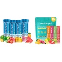 Venture Pal Sugar Free Electrolyte Powder Packets & Mastigable Fast-Melt Electrolyte Tablets, Sport Electrolyte para correr caminhada Cycling Sports Nutrition